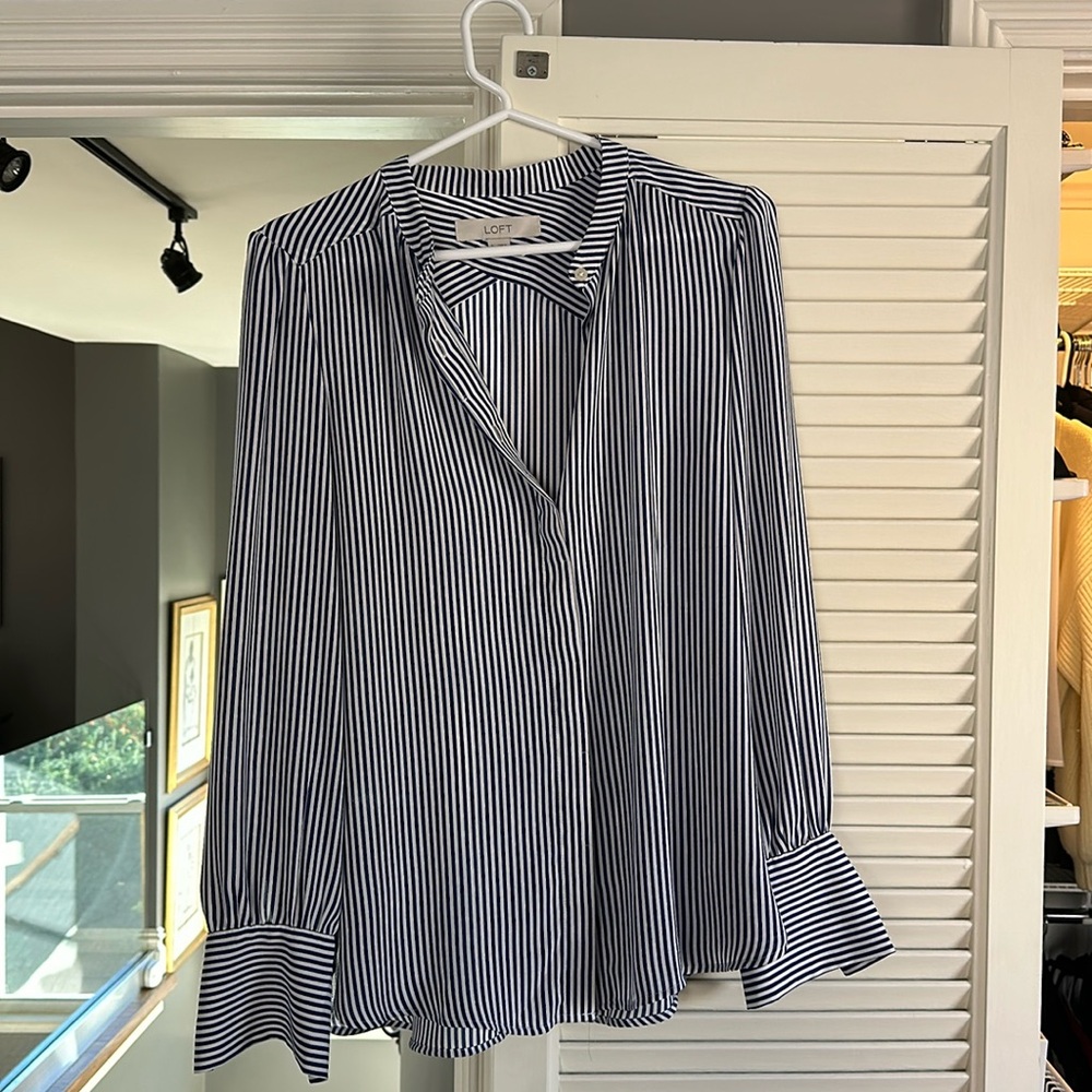Loft striped blouse